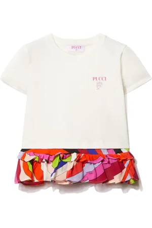 PUCCI Junior T-Shirt mit Logo-Print