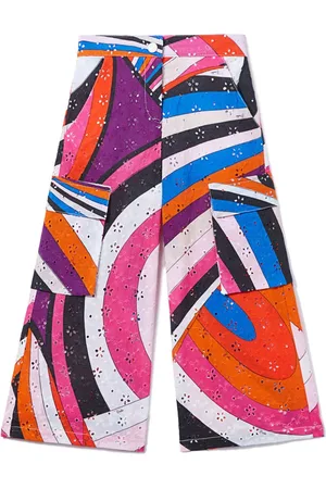 PUCCI Junior Schlaghose mit Iride-Print