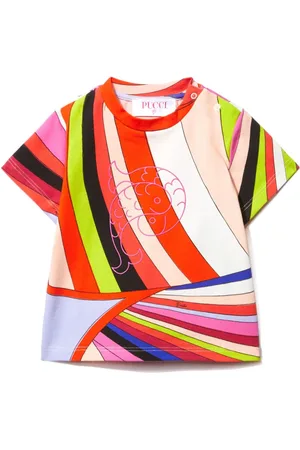 PUCCI Junior Besticktes T-Shirt mit Iride-Print