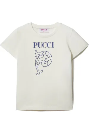 PUCCI Junior T-Shirt mit Logo-Print