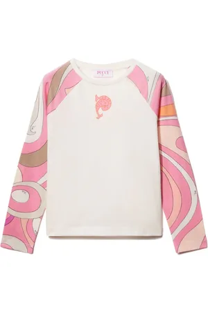PUCCI Junior T-Shirt mit Marmo-Print