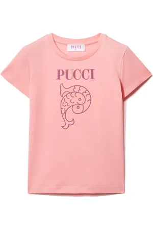 PUCCI Junior T-Shirt mit Logo-Print