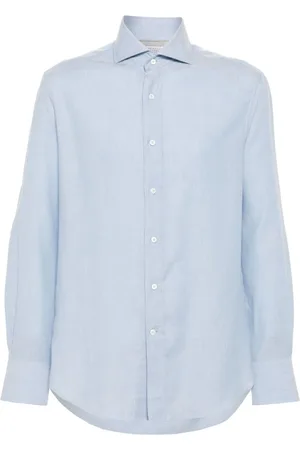 Brunello Cucinelli Klassisches Twill-Hemd