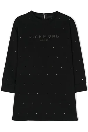 John Richmond Kleid mit Logo-Verzierung
