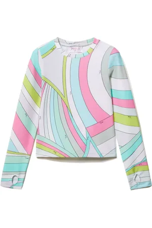 PUCCI Junior T-Shirt mit Iride-Print