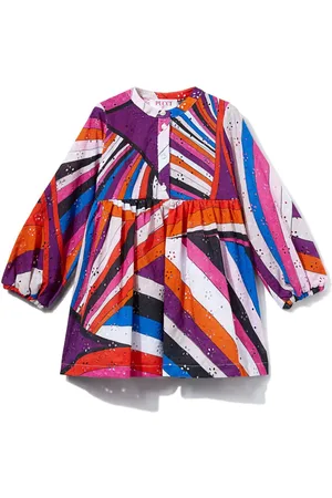 PUCCI Junior Kleid mit abstraktem Print