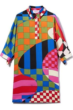 PUCCI Junior Kleid mit Giardino-Print