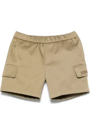 VERSACE Shorts mit Logo-Stickerei