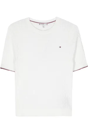 Tommy Hilfiger Strickoberteil mit Logo-Stickerei