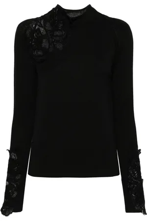 ERMANNO SCERVINO Floraler Pullover mit Spitzenapplikation