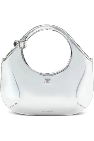 Courrèges Mini Holy Handtasche mit Metallic-Optik