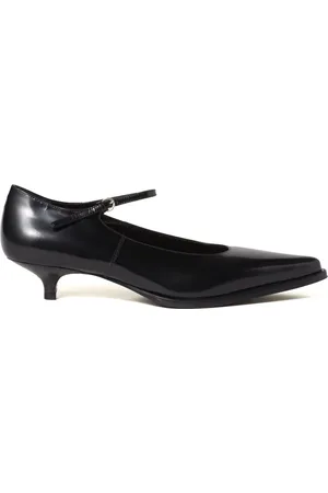 Miu Miu Pumps aus gebürstetem Leder 35mm