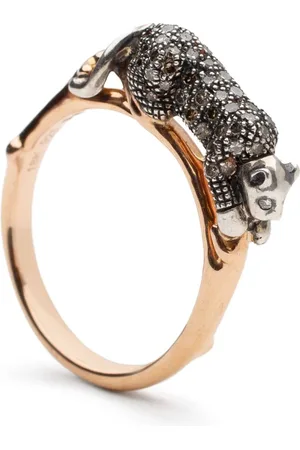 Bibi van der Velden 18kt rose gold Panthère diamond ring