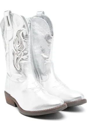 MONNALISA Cowboystiefel im Metallic-Look 45mm