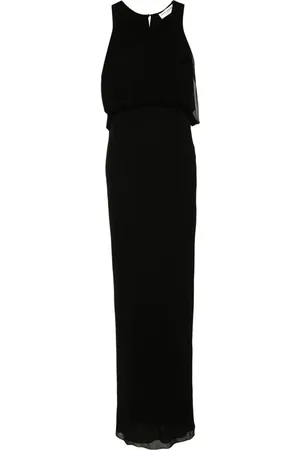 Saint Laurent Drapiertes Maxikleid