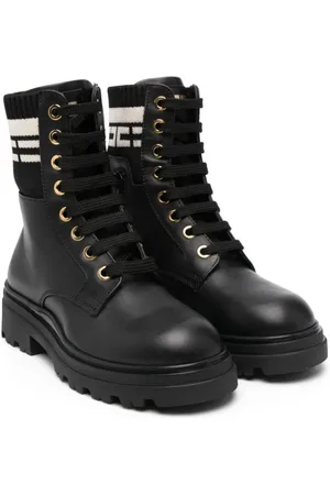 Elisabetta Franchi Stiefeletten mit Logo-Intarsie