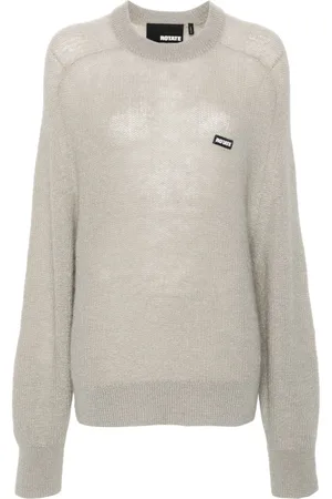 ROTATE Pullover mit Logo-Patch