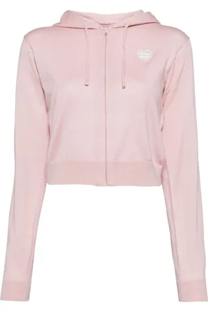 Chocoolate Cropped-Hoodie mit Logo-Stickerei