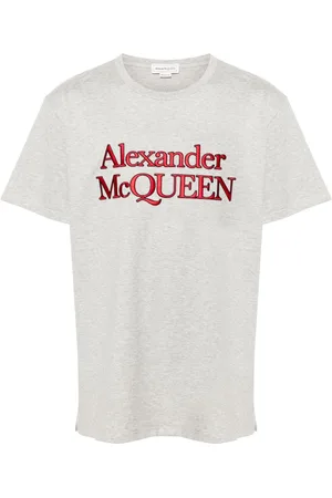 Alexander McQueen T-Shirt mit Logo-Stickerei