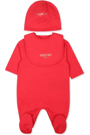 Balmain Strampler-Set mit Logo-Print