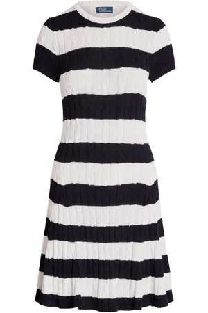 Ralph Lauren Midikleid mit Zopfmuster
