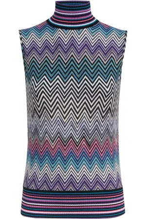Missoni Strickoberteil mit Zickzackmuster