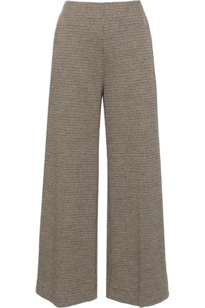 Harris Wharf London Ausgestellte Hose mit Tattersall-Karo