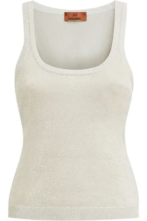 Missoni Top in Metallic-Optik