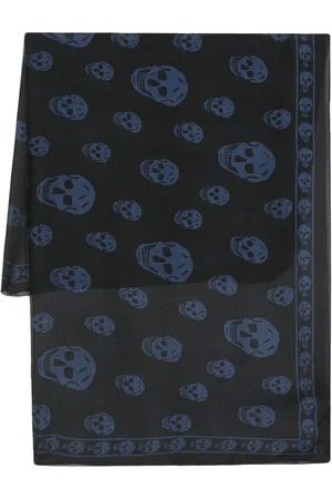 Alexander McQueen Schal mit Totenkopf-Print