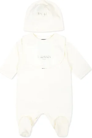 Balmain Strampler-Set mit Logo-Print