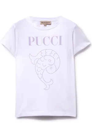 PUCCI Junior T-Shirt mit Logo-Print