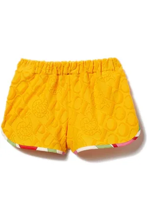 PUCCI Junior Bouclé-Shorts mit Kontrastrand