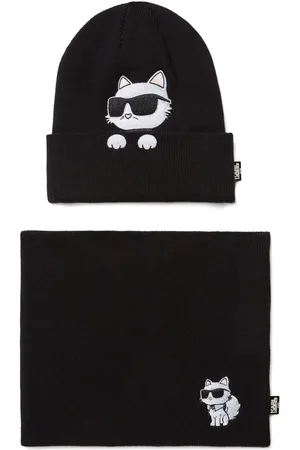 Karl Lagerfeld Ikon Set aus Beanie und Rundschal