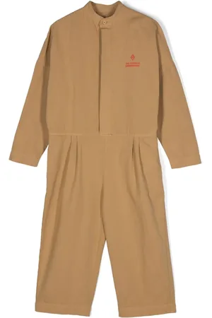 The Animals Observatory Grasshopper Jumpsuit mit Logo-Stickerei