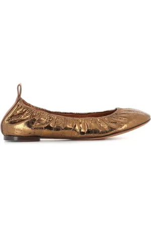 Lanvin Ballerinas mit Kroko-Effekt