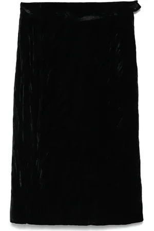 Saint Laurent 1980 Bleistiftrock in Samtoptik