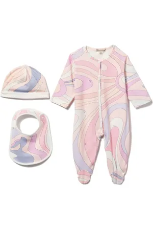 PUCCI Junior Strampler-Set mit Marmo-Print