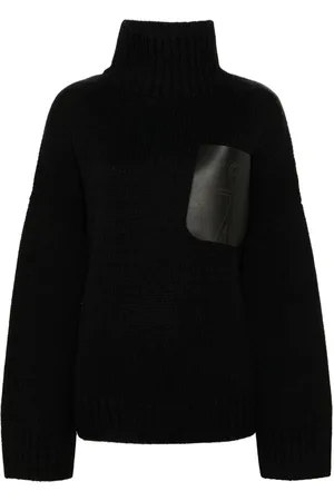 J.W.Anderson Stehkragen-Pullover mit Ledertasche