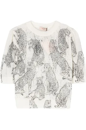 Twin-Set Cropped-Pullover