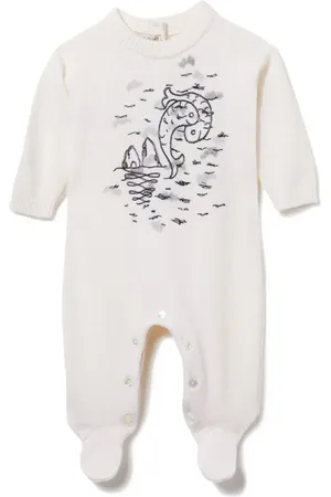 PUCCI Junior Strampler mit Pesci-Stickerei