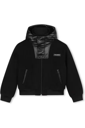 Karl Lagerfeld Kapuzenjacke mit Logo-Patch