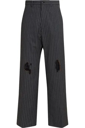 Marni Gestreifte Hose im Distressed-Look