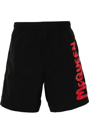 Alexander McQueen Badeshorts mit McQueen Garffiti-Print