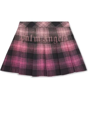 Palm Angels Flanelrock mit Falten