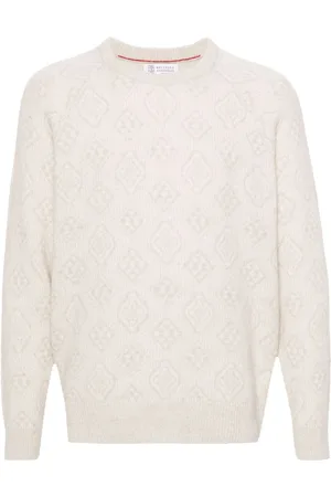 Brunello Cucinelli Pullover mit geometrischem Jacquard