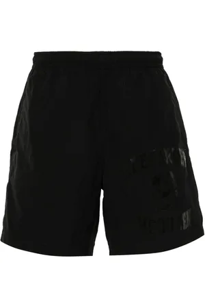 Alexander McQueen Badeshorts mit Varsity-Print