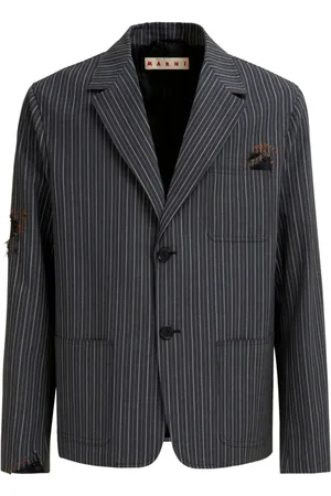 Marni Gestreiftes Sakko im Distressed-Look
