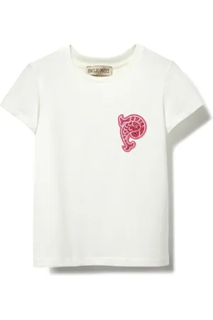 PUCCI Junior T-Shirt mit Pesci-Applikation