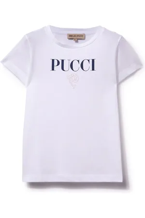 PUCCI Junior T-Shirt mit Logo-Print