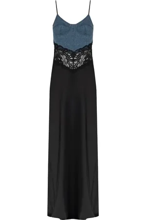 BLUMARINE Abendkleid mit Satineinsätzen